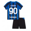 Inter Milan Romelu Lukaku #90 Hjemmedraktsett Barn 2022-23 Kortermet (+ korte bukser)
